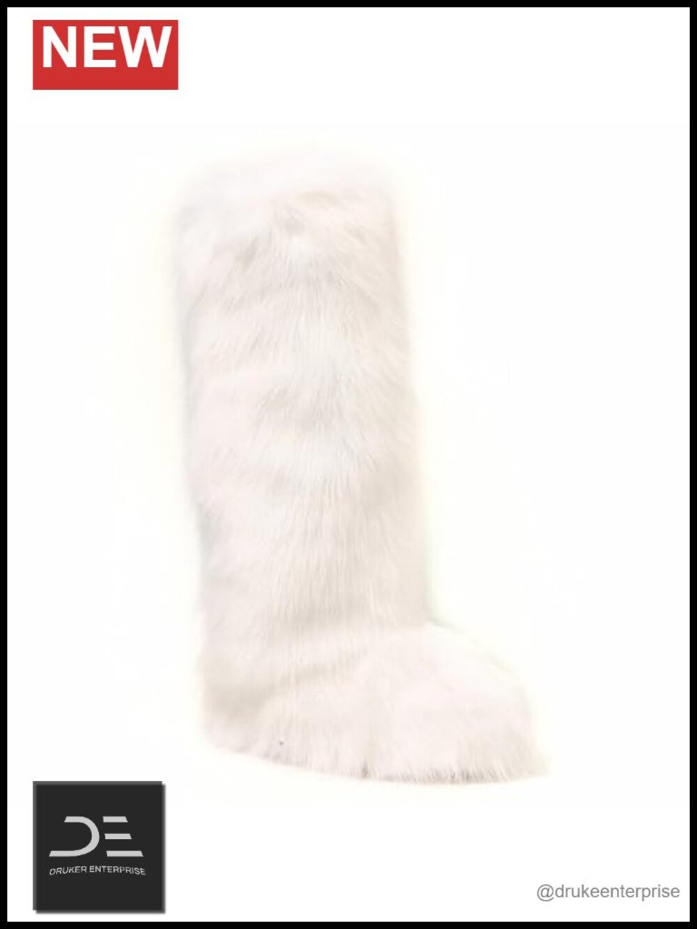 Knee High Faux Fur Snow Boots for Women Non-Slip Winter Shoes